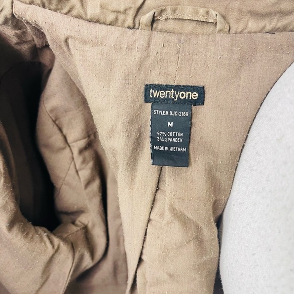 Y2K Brown Bronze Utility Zíper Multi Pocket Jacket - Picture 5 of 6